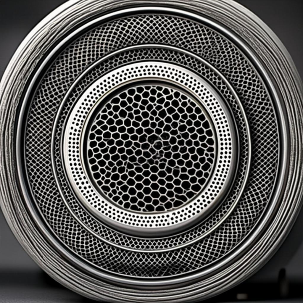 wire mesh with ceramic center